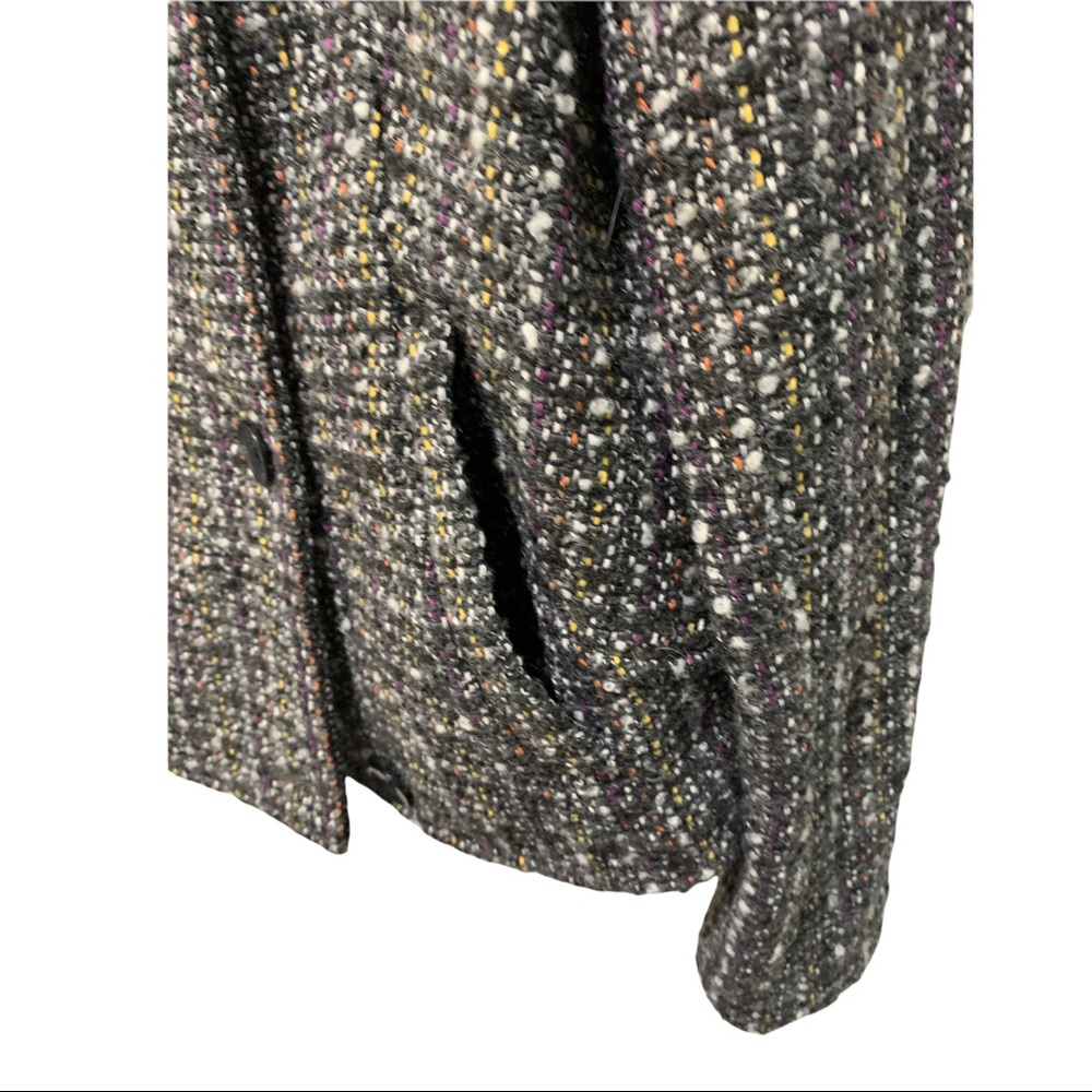GAP MULTI-COLORED TWEED WOOL BLEND LS FULL BUTTON FRONT BLAZER JACKET SIZE SMALL - Picture 9 of 16
